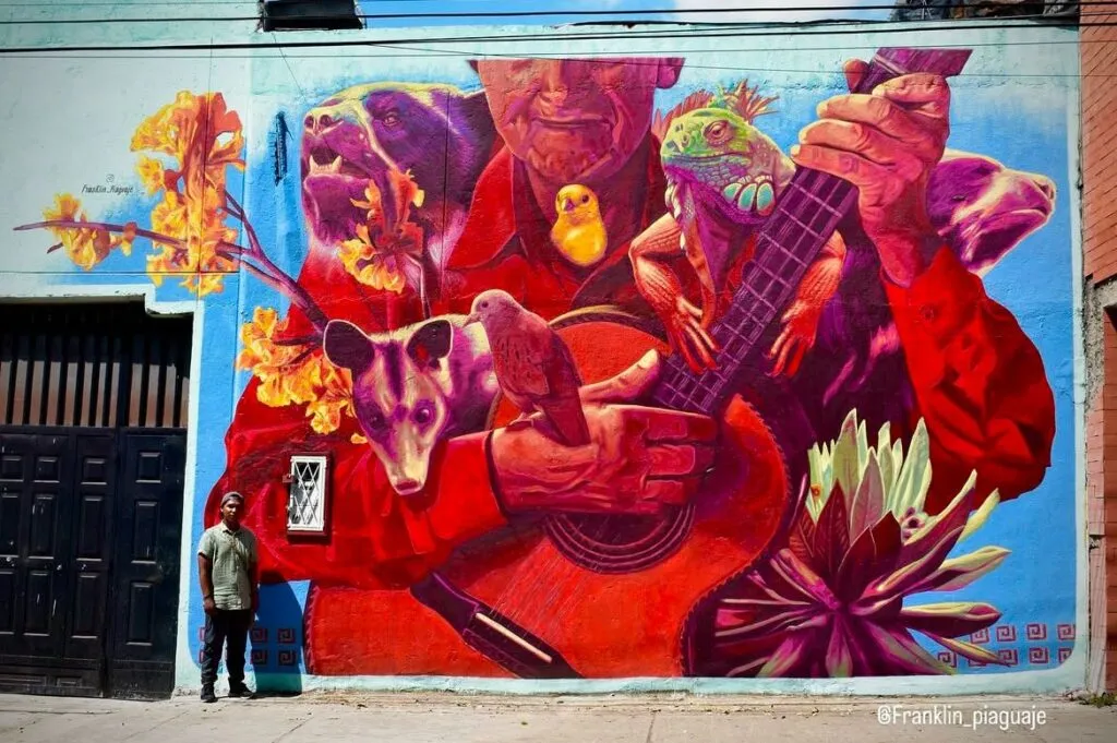 Mural guitarras andalucia